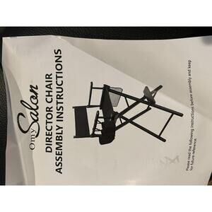 OmySalon Director Chair - Open Box, Quality Tested